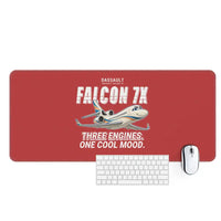 Thumbnail for Dassault Falcon 7X - Cartoon - Desk Mat - Red