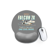 Thumbnail for Dassault Falcon 7X - Cartoon - Ergonomic Mouse Pad - Gray