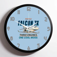 Thumbnail for Dassault Falcon 7X - Cartoon - Framed - Light Blue