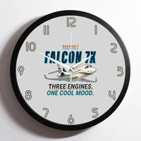 Thumbnail for Dassault Falcon 7X - Cartoon - Framed - Light Gray