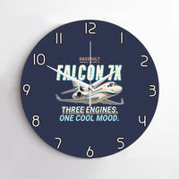 Thumbnail for Dassault Falcon 7X - Cartoon - No Frame - Navy Blue