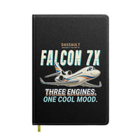 Thumbnail for Dassault Falcon 7X - Cartoon - Notebook - Black