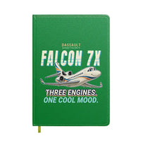 Thumbnail for Dassault Falcon 7X - Cartoon - Notebook - Green