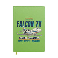 Thumbnail for Dassault Falcon 7X - Cartoon - Notebook - Light Green