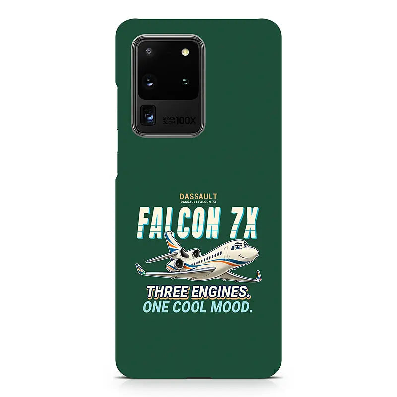 Dassault Falcon 7X - Cartoon - Samsung Case - Dark Green