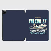 Thumbnail for Dassault Falcon 7X - Cartoon - iPad Case - Navy Blue