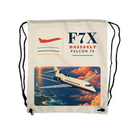 Thumbnail for Dassault Falcon 7X - Drawstring Bag - Classic - Beige