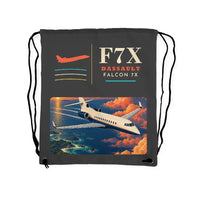 Thumbnail for Dassault Falcon 7X - Drawstring Bag - Classic - Gray