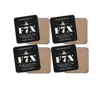Thumbnail for Dassault Falcon 7X - Heritage - Coaster Set - Black