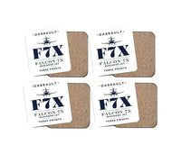 Thumbnail for Dassault Falcon 7X - Heritage - Coaster Set - White