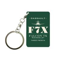Thumbnail for Dassault Falcon 7X - Heritage - Key Chain - Dark Green