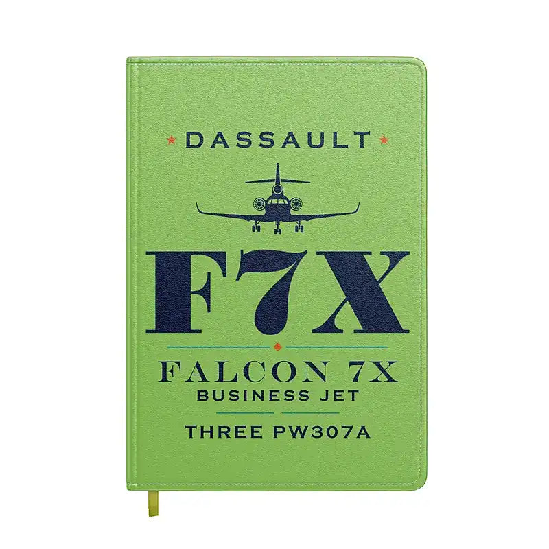 Dassault Falcon 7X - Heritage - Notebook - Light Green