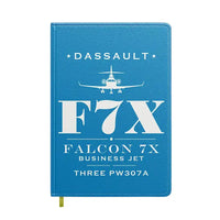Thumbnail for Dassault Falcon 7X - Heritage - Notebook - Turquoise