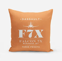 Thumbnail for Dassault Falcon 7X - Heritage - Pillow - Orange