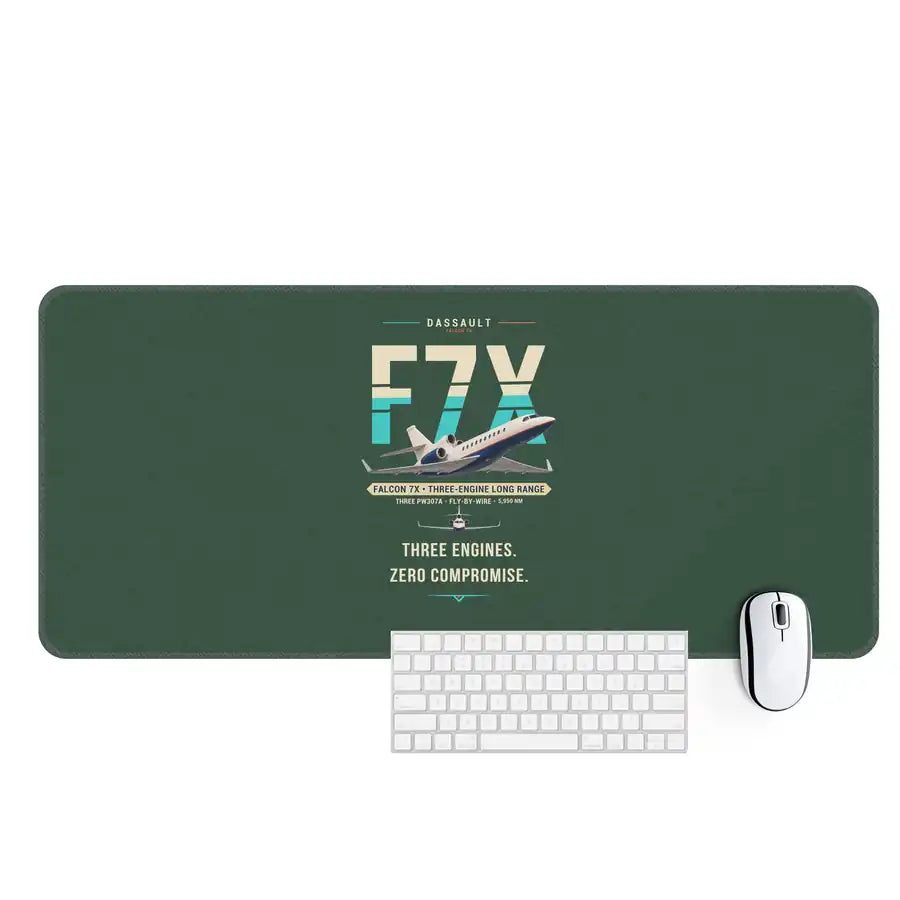 Dassault Falcon 7X - Original - Desk Mat - Dark Green