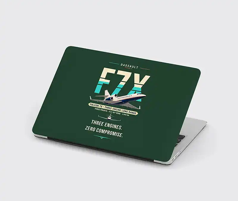 Dassault Falcon 7X - Original - MacBook Case - Dark Green
