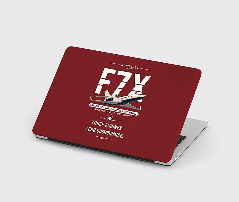 Dassault Falcon 7X - Original - MacBook Case - Dark Red