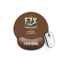 Thumbnail for Dassault Falcon 7X - Original + Name - Ergonomic Mouse Pad - Brown