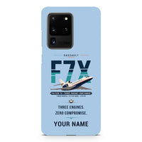 Thumbnail for Dassault Falcon 7X - Original + Name - Samsung Case - Light Blue