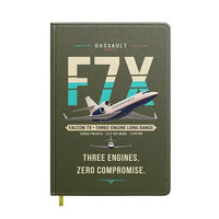 Thumbnail for Dassault Falcon 7X - Original - Notebook - Green Army