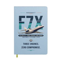 Thumbnail for Dassault Falcon 7X - Original - Notebook - Light Blue
