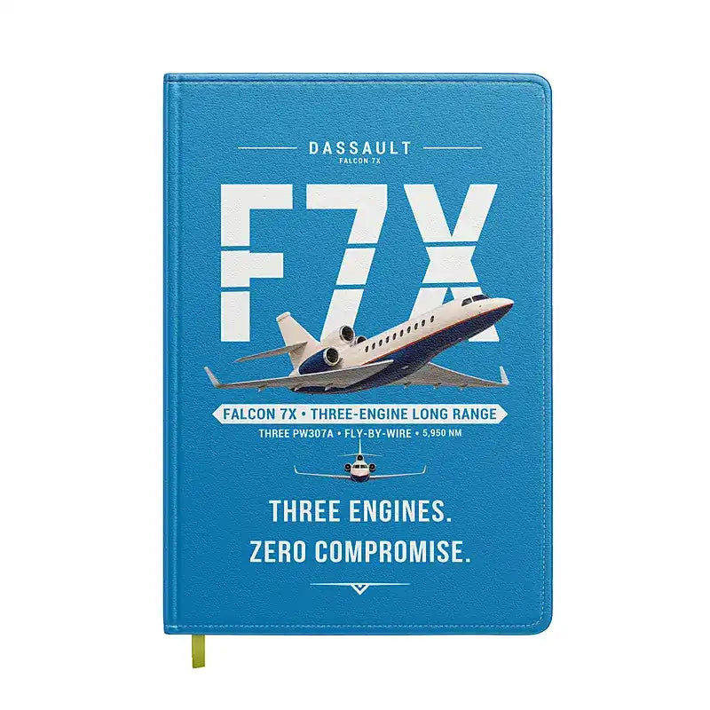Dassault Falcon 7X - Original - Notebook - Turquoise