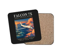 Thumbnail for Dassault Falcon 7X - Poster - Coaster - Black