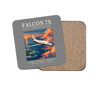 Thumbnail for Dassault Falcon 7X - Poster - Coaster - Gray