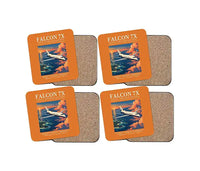 Thumbnail for Dassault Falcon 7X - Poster - Coaster Set - Orange
