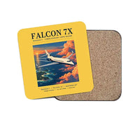 Thumbnail for Dassault Falcon 7X - Poster - Coaster - Yellow