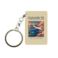 Thumbnail for Dassault Falcon 7X - Poster - Key Chain - Beige