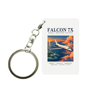 Thumbnail for Dassault Falcon 7X - Poster - Key Chain - White