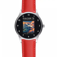 Thumbnail for Dassault Falcon 7X - Poster - Leather Strap - Red Leather Strap
