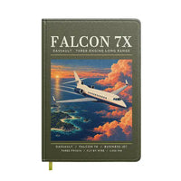 Thumbnail for Dassault Falcon 7X - Poster - Notebook - Green Army