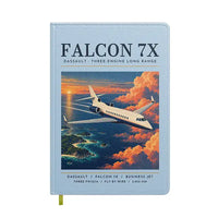 Thumbnail for Dassault Falcon 7X - Poster - Notebook - Light Blue