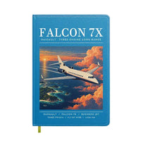 Thumbnail for Dassault Falcon 7X - Poster - Notebook - Turquoise