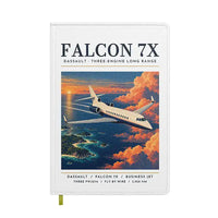 Thumbnail for Dassault Falcon 7X - Poster - Notebook - White