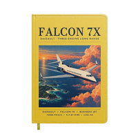 Thumbnail for Dassault Falcon 7X - Poster - Notebook - Yellow