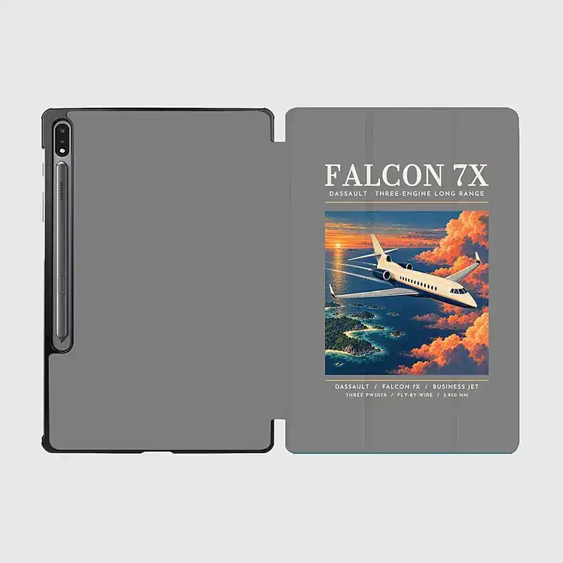 Dassault Falcon 7X - Poster - Samsung Tablet - Gray