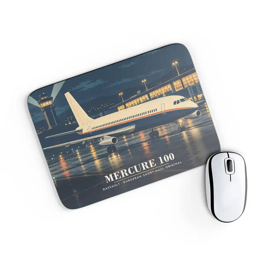 Dassault Mercure 100 - 3D - Mouse Pad - Full Print