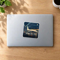 Thumbnail for Dassault Mercure 100 - 3D + Name - Square Sticker - MacBook