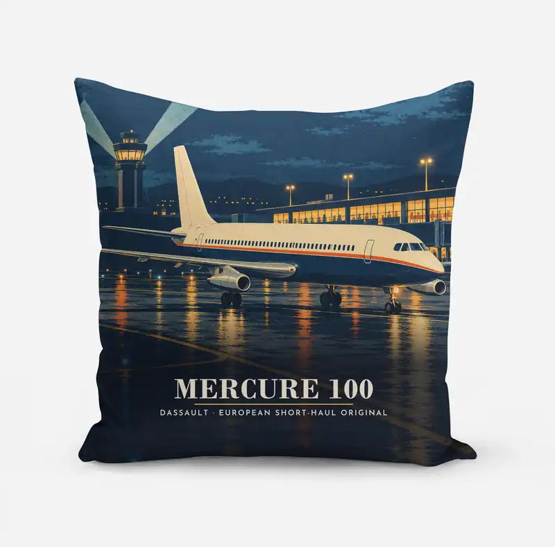 Dassault Mercure 100 - 3D - Pillow - Full Print