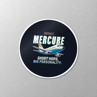 Thumbnail for Dassault Mercure 100 - Cartoon - Circle Sticker - Close-up