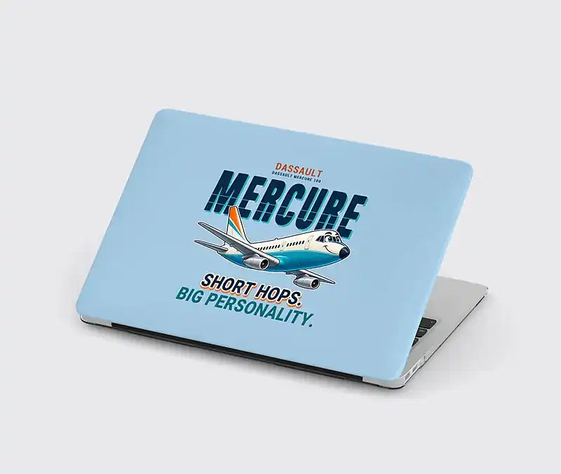 Dassault Mercure 100 - Cartoon - MacBook Case - Light Blue