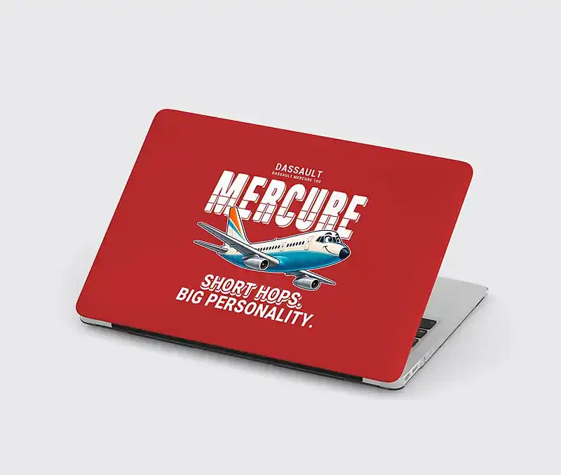 Dassault Mercure 100 - Cartoon - MacBook Case - Red