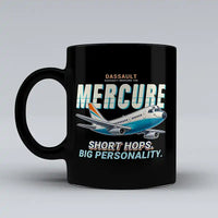 Thumbnail for Dassault Mercure 100 - Cartoon - Mug - Black