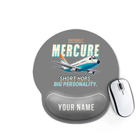 Thumbnail for Dassault Mercure 100 - Cartoon + Name - Ergonomic Mouse Pad - Gray