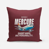 Thumbnail for Dassault Mercure 100 - Cartoon - Pillow - Dark Red