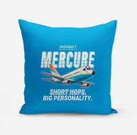Thumbnail for Dassault Mercure 100 - Cartoon - Pillow - Turquoise