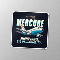 Thumbnail for Dassault Mercure 100 - Cartoon - Square Sticker - Close-up